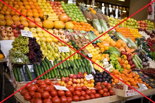 Запрещенные к ввозу из Турции продукты